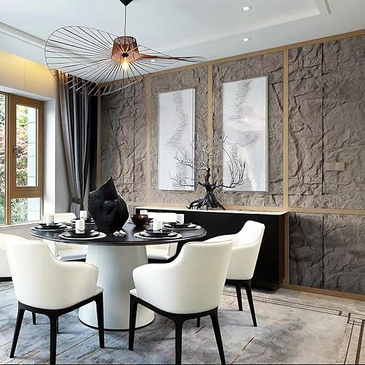 Art3d 3D Wall Panels, Stone Yellow PU Wall Panels - Image 2