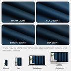 Joydeco Blackout Patio Sliding Door Curtains 72 Inches Long, Grommet Privacy - Image 8
