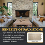 AZ Faux High-Density Polyurethane Faux Stone Wall Covering Panels - Image 5