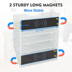 EASEPRES Magnetic 5 Pocket Mesh Hanging File Organizer, Wall Mounted Mail Paper - Image 2