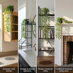 5 Pack Fake Plants for Wall Home Room Office, Artificial Hanging Plants - Image 9