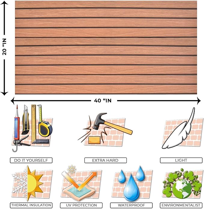IZODEKOR 3D Wood Effect Styrofoam Wall Panels - Image 4