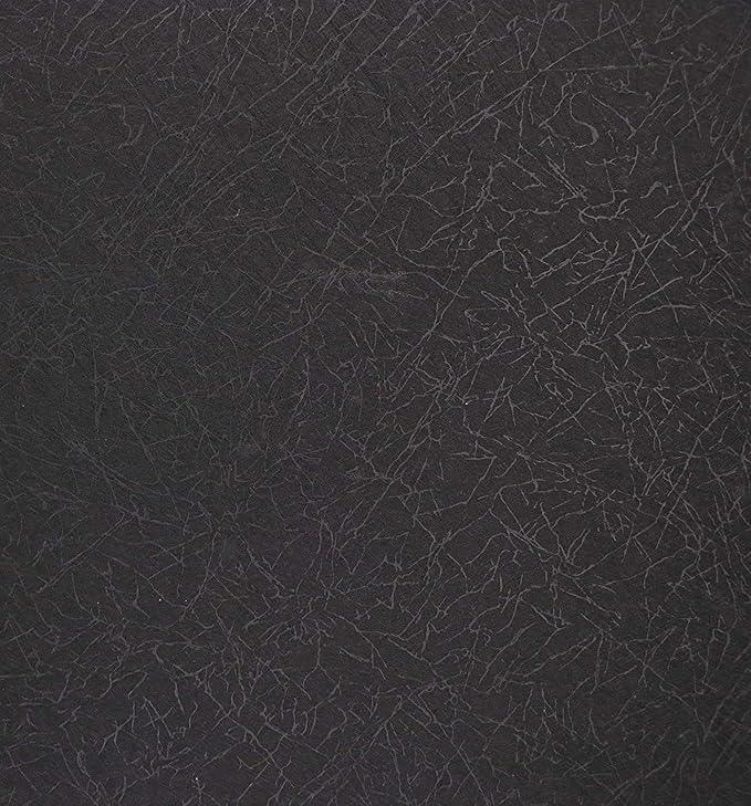 Abyssaly 23.6" x 118" Black Silk Wallpaper Peel and Stick Embossed Self - Image 3