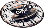 Large Kitchen Clock Decor, Decorative Coffee Wall Clocks Battery Operated - Image 7