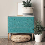 CRE8TIVE Teal Blue Glitter Wallpaper Border Peel and Stick Wall Border Sparkle - Image 2