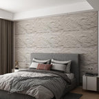 OUZUGIE 4 PCS Faux Stone Wall Panel 47.2’’ x 23.6’’ Interior Exterior Wall - Image 7