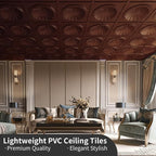 Art3dwallpanels Ceiling Tiles 12 Pack Drop Ceiling Tiles, 24 x 24 Inch High - Image 3