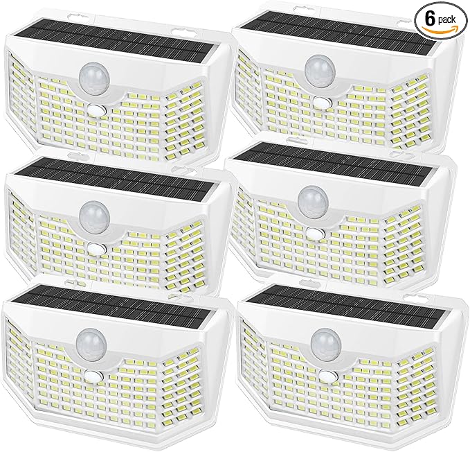 HMCITY 120 LED Solar Lights Outdoor by LightingUpYourLife