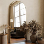 HARRITPURE 64"x21" Arched Full Length Mirror Free Standing Leaning Hanging - Image 7