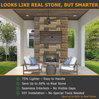ROOMTEC 1-Pack Faux Stone Wall Covering Panels - Image 4