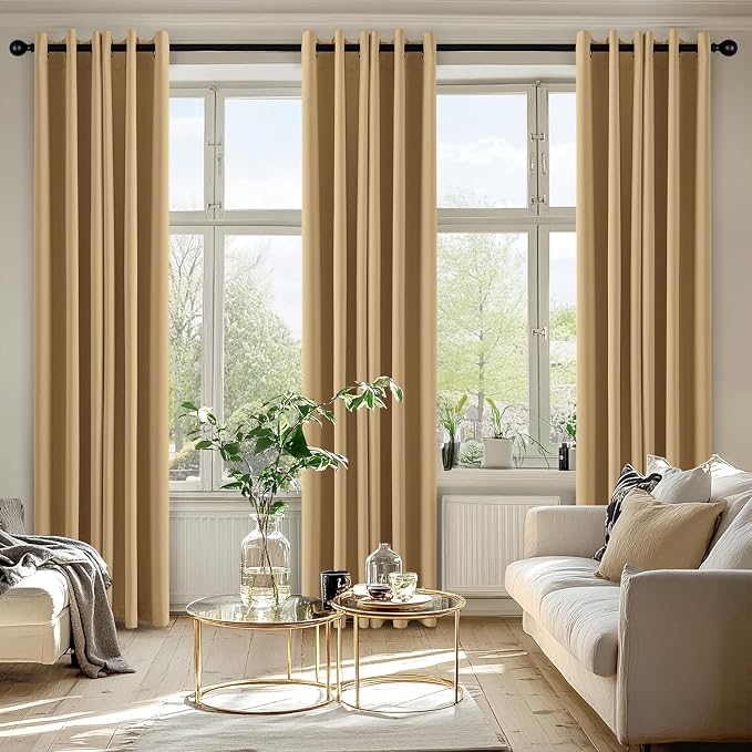 MIULEE Blackout Curtains for Bedroom Living Room 2 Panels, Thermal Insulated - Image 6
