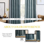 NICETOWN Stone Blue Room Darkening Curtains - Image 4