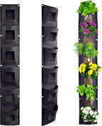 6 Pocket Vertical Grow Bag, Hanging Wall Garden Planter, Indoor Outdoor by CHARGUY