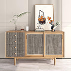 FunStick 24"x394" Grasscloth Wallpaper Textured Woven Taupe Brown Grass Cloth - Image 2
