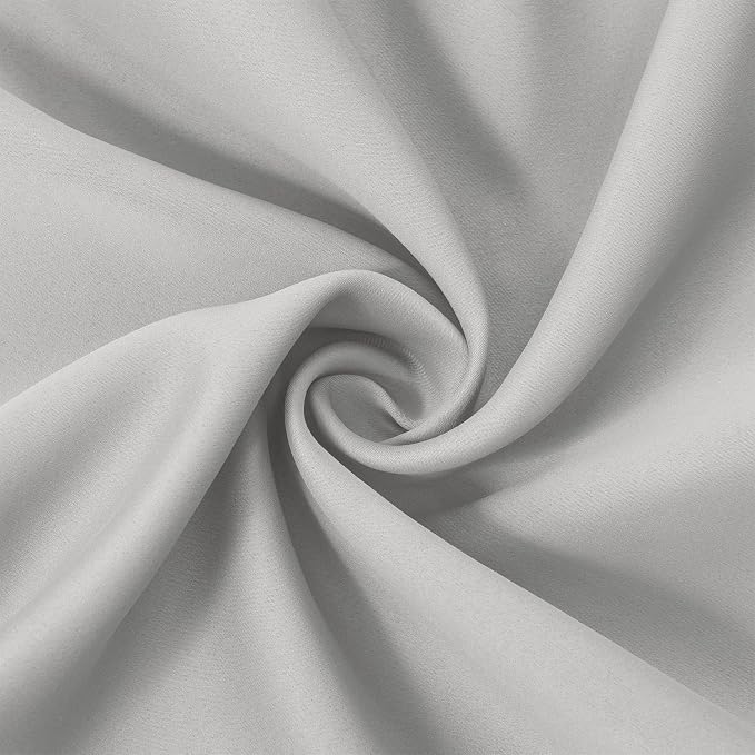 LEMOMO Blackout Curtains 66 x 84 inch/Light Grey Curtains Set of 2 - Image 5