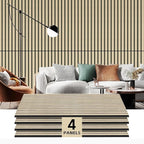 RITOLLO 4 Pack Wood Panels for Wall, 47.2"×23.6" Wood Slat Acoustic Panels for by Ritollo