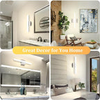 Combuh Modern Bathroom Vanity Light Fixtures Above Mirror Soft Shadow Free - Image 4