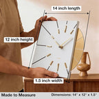 Driini Clocks Mid Century Modern Wall Clock - Image 3