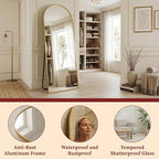 Suidia 88"x44" Arched Full Length Mirror - Image 6