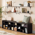 DINZI LVJ Long Wall Shelves, 39.4Inch Wall Mounted Shelves Set of 2, Extra - Image 2