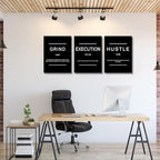 Framed Canvas Wall Art Success Quote, Office Wall Art, Positive Motivational - Image 6