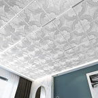 Art3d Drop Ceiling Tiles 24x24 in White, 3D Wainscoting Panels Glue Up 2x2 - Image 4