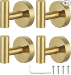 Towel Hooks Bathroom Coat Robe Hook Stainless Steel Heavy Duty Door Hanger by Homagic