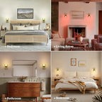 Shenmoyl Vintage Battery Operated Wall Sconce, 5000mAh Rechargeable Wall Light - Image 3