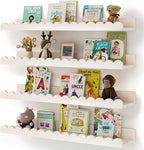 Shario Nursery Book Shelves, Scalloped Shelves, Wall Book Shelves by Shario