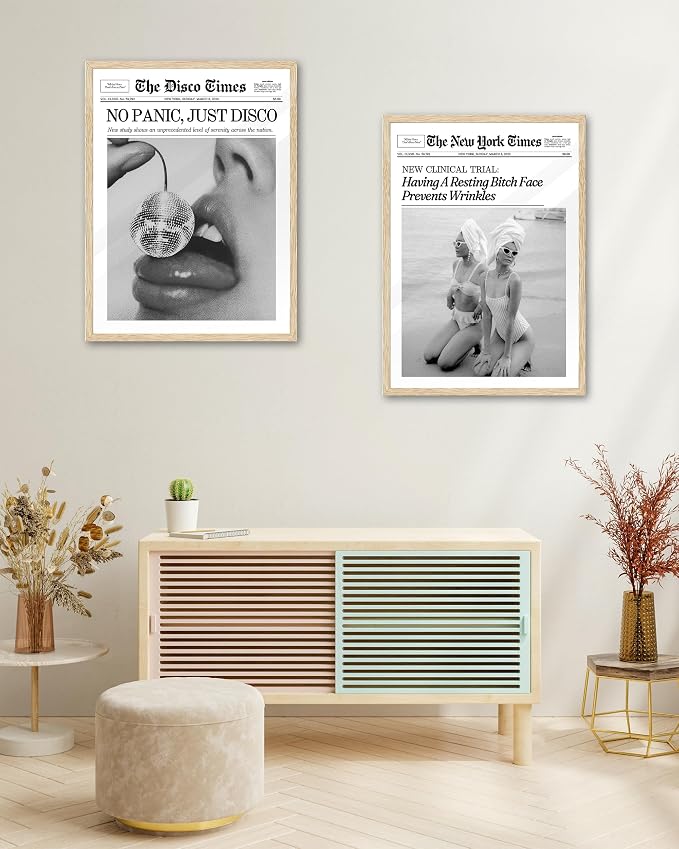 iHery Funny Having A Prevents Wrinkles Framed Trendy Hot Girls NewsPaper Wall - Image 8