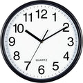 Bernhard Products Black Wall Clock, Large 13-Inch Silent Non Ticking Quartz by BernhardProducts
