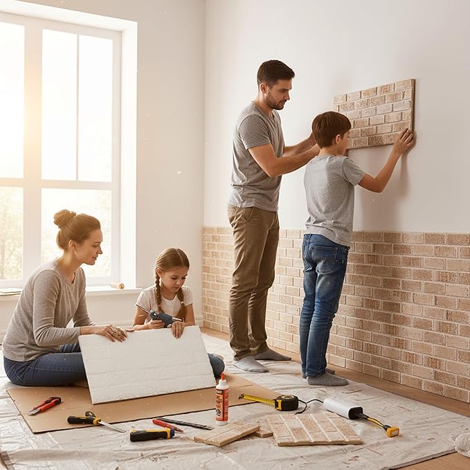 3D Faux Brick Wall Panels – Lightweight Styrofoam Cladding - Image 5