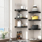 Square Floating Shelves for Wall 8"W x 8"D x 1.2"H, Small Engineered Wood Wall - Image 2