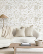 Yasinet Peel and Stick Wallpaper Vintage Floral Wallpaper Boho Floral Contact - Image 9