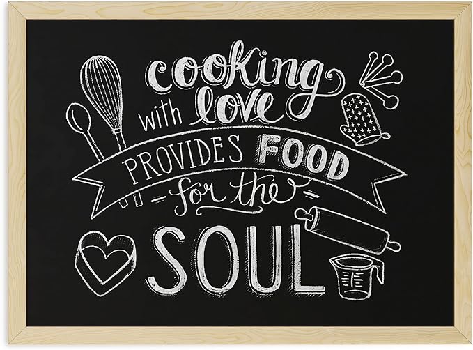 U Brands Chalkboard, Light Birch Wood Frame - Image 3
