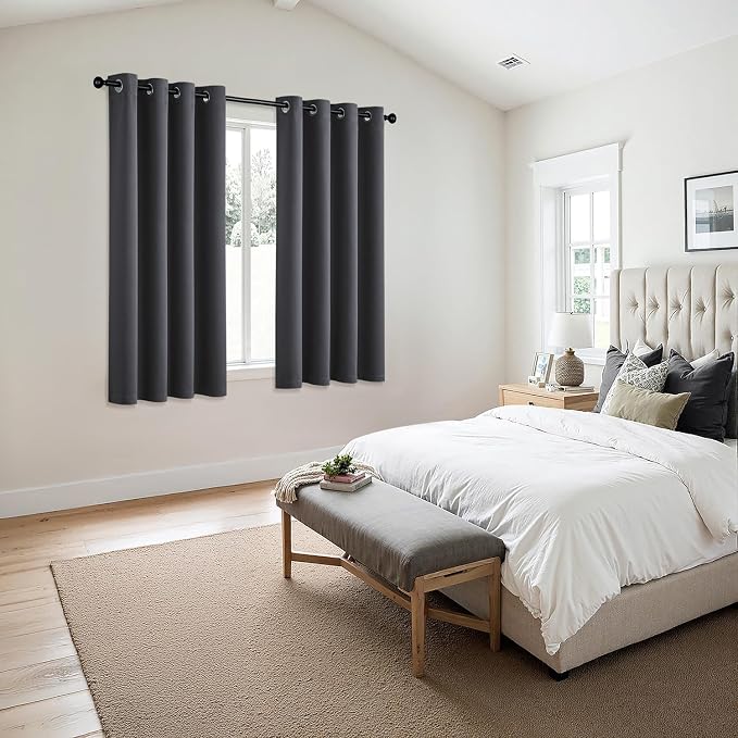 MIULEE Blackout Curtains for Bedroom Living Room 2 Panels, Thermal Insulated - Image 6