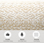 Ansehan Wallcovering W1321 Oxford Collection 36" W x 8 Yard L, Natural Paper - Image 7