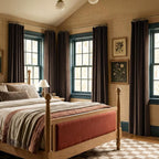 NICETOWN Rod Pocket Embroidered Trim Velvet Curtains, 2 Panels, Velvet Curtains - Image 4