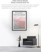 iHery Premium Natural Black OAK Wood 16x20in Surf’s Up Coastal Cowgirl Trendy - Image 4