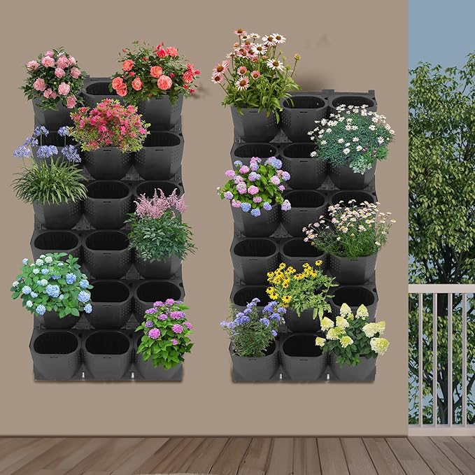 Vertical Wall Planter with 36 Pots, Hanging Garden Plant Flowerpot Holder - Image 3