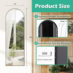 Over the Door Mirror Full Length, Behind the Door Wall Mirror, Back of Door - Image 6