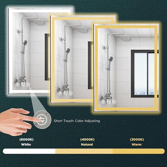 LED Bathroom Mirror 24"x 32" - Image 4