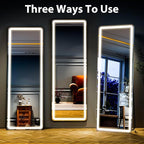Full Length Mirror with LED Lights, LED Mirrors Full Length Floor Mirror Full - Image 5