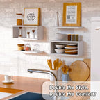 RICHER HOUSE Floating Shelves Bathroom, Above Toilet Bathroom Shelves, Wall - Image 3