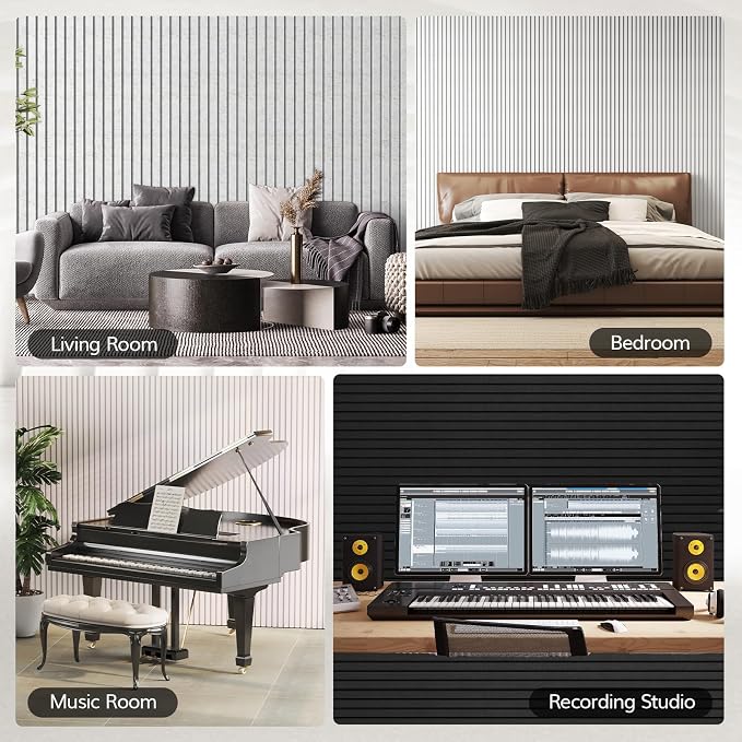 TONOR Bilayer Acoustic Panels Color Samples Pack, 3.86''x3.15''x0.72'' Adhesive - Image 8