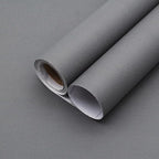 Yancorp 16"x394" Matte Dark Gray Contact Papaer Peel and Stick Wallpaper Vinyl by YancorpHomeDecor