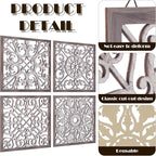 Tatuo 4 Pcs Wood Art Wall Decor Farmhouse Decorative Wood Panels Modern Wall - Image 2