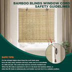 Bamboo Blinds for Interior Windows, Custom Roller Shades for Indoor Window and - Image 4