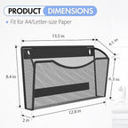 Gawerk Mesh Hanging Wall File Holders, Metal Vertical Wall Basket Mail Organizer - Image 2