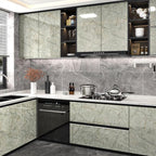 Cyan Glossy Marble Contact Paper Peel and Stick Countertops Self Adhesive - Image 4
